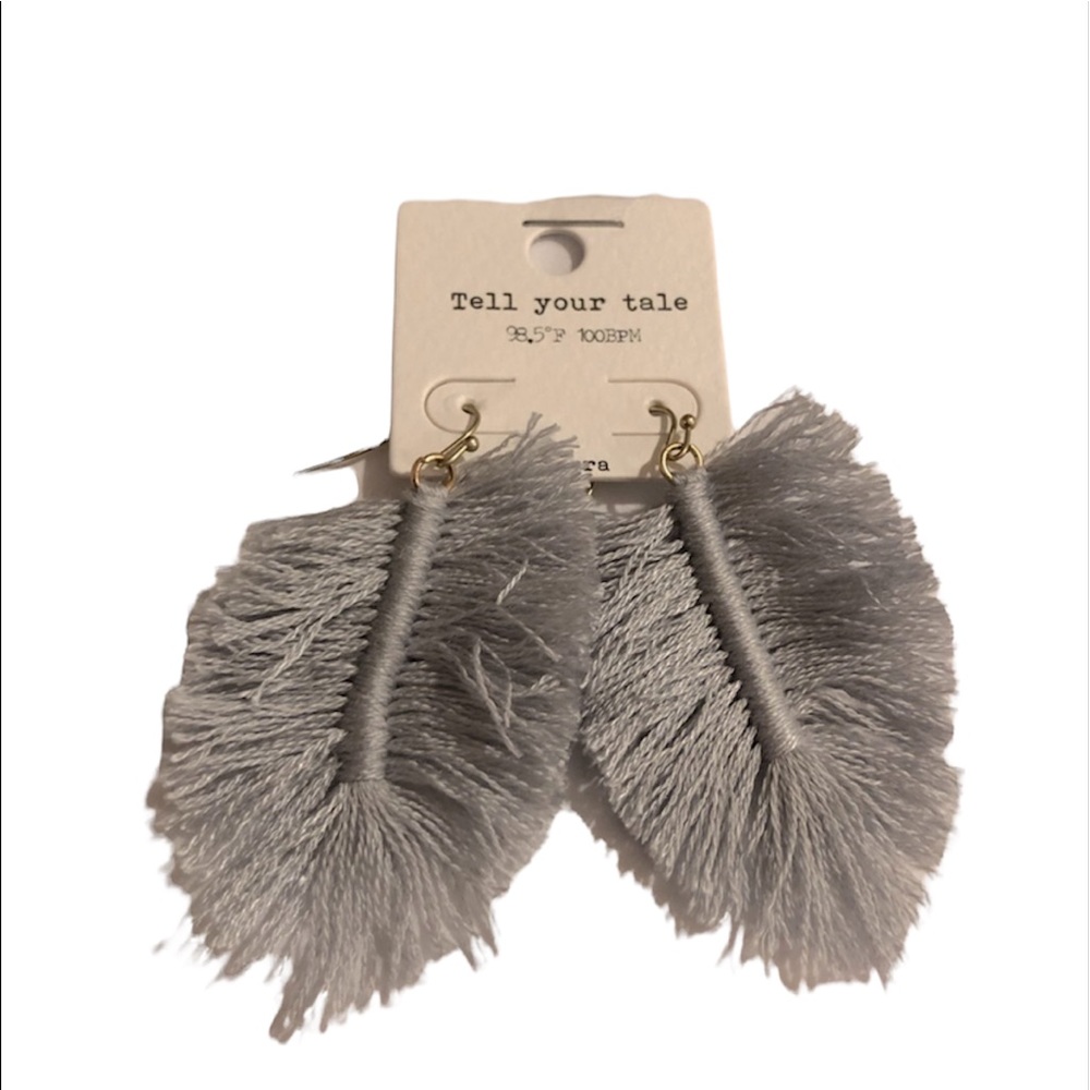 Feather Earrings (Never Worn)